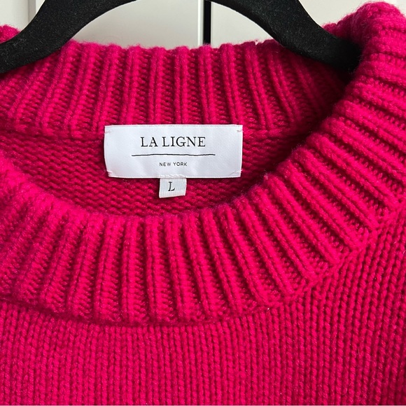 LA LIGNE Magenta Stripe Pullover - Picture 2 of 4
